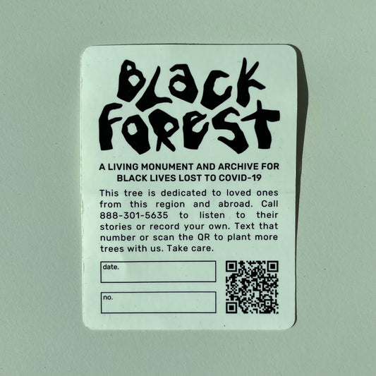COVID-19 Tree Tag Sticker