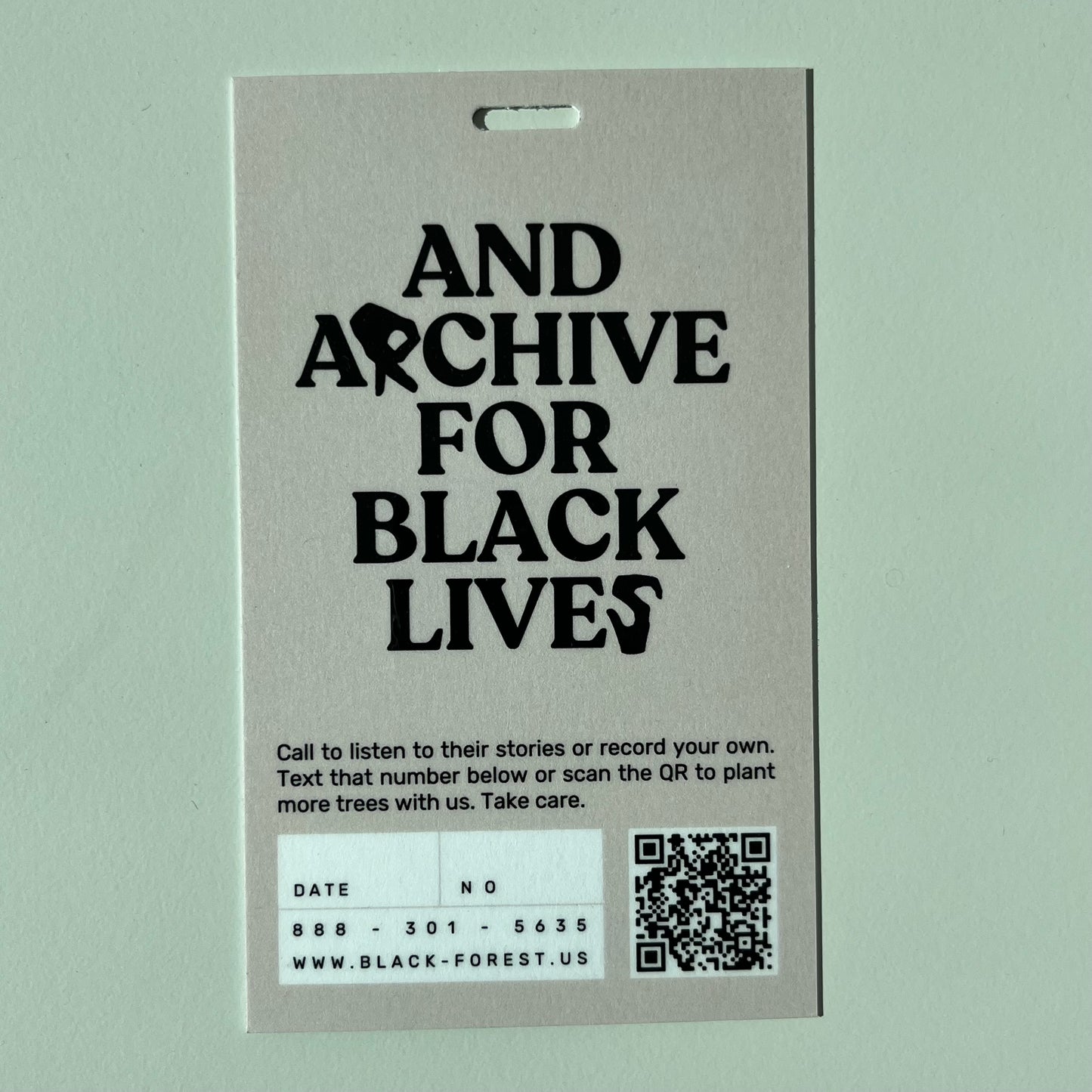 Slogan Tree Tag